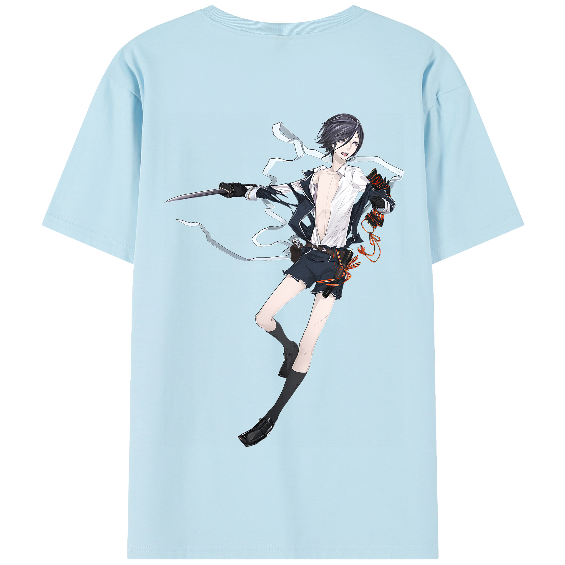 （画像用） 刀剣乱舞 Touken Ranbu 綿100％半袖Tシャツ（背面プリント）